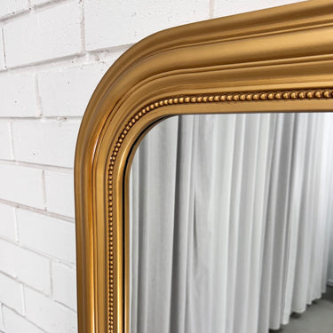 Louis Philippe rounded corner wooden mirror
