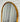 Close-up of the natural wood grain on the Oakse arch mirror