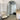 Gold 220cm XL Studio arch floor mirror in a styled room