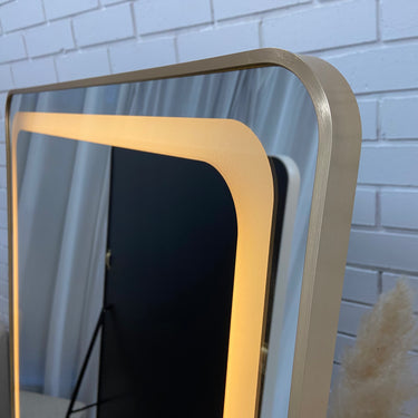 Full length LED mirror warm light setting