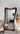 Ripple Asymmetrical Walnut Mirror - close-up of walnut wood grain and organic frame shape