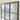 Grid Mirror 200x100cm window-style metal frame in a living room