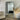 Contemporary rounded top mirror in a black finish