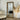Close-up of the Vienna mirror slim rectangular frame