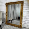 French Provincial mirror gold 130x100cm carved wooden frame