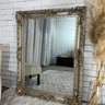French Provincial mirror champagne 130x100cm carved frame