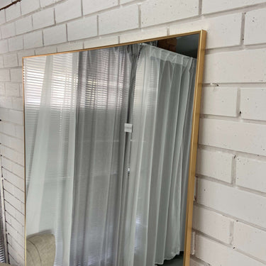 Contemporary Classic Thin Mirror Brass