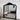 Black Primrose rounded rectangle mirror in a styled room