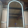 The Arch LED mirror in black with touch light 90x50cm