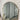 Oversize arch mirror cut corner frame detail