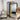 Rounded Louis Philippe wooden mirror full length