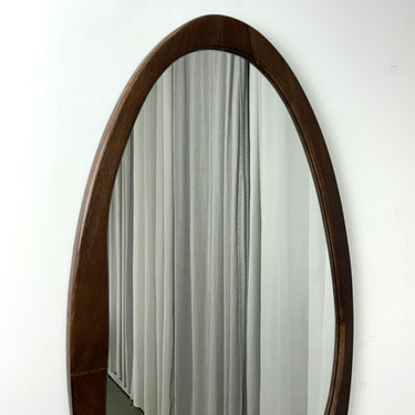 Milano Oval Mirror Cherry Small