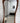 Ripple Asymmetrical Walnut Mirror 180x90cm - front view, dark walnut wood frame