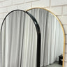 Areya tall arch mirror in a black finish