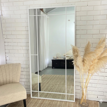 Grid Panel Mirror 200x100cm with 10 panels around the centre mirror