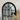 Hampton arched grid mirror close up