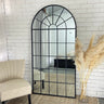 The Arch Grid mirror 200x100cm industrial window style